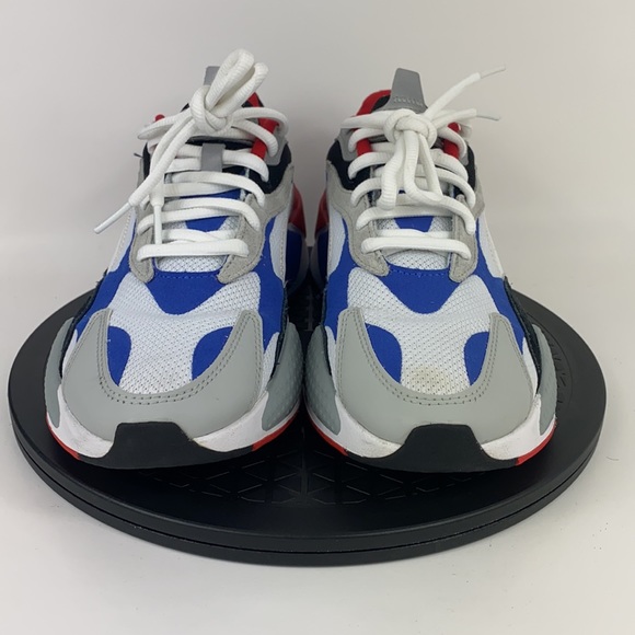 Puma RS-X3 Puzzle White/Red/Blue Athletic Shoes 371570-05 Men's Size 9.5 - Picture 2 of 13